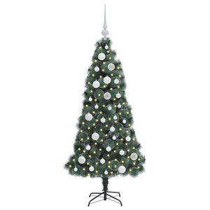 Albero di Natale artificiale pre-illuminato con set di palle 3396144