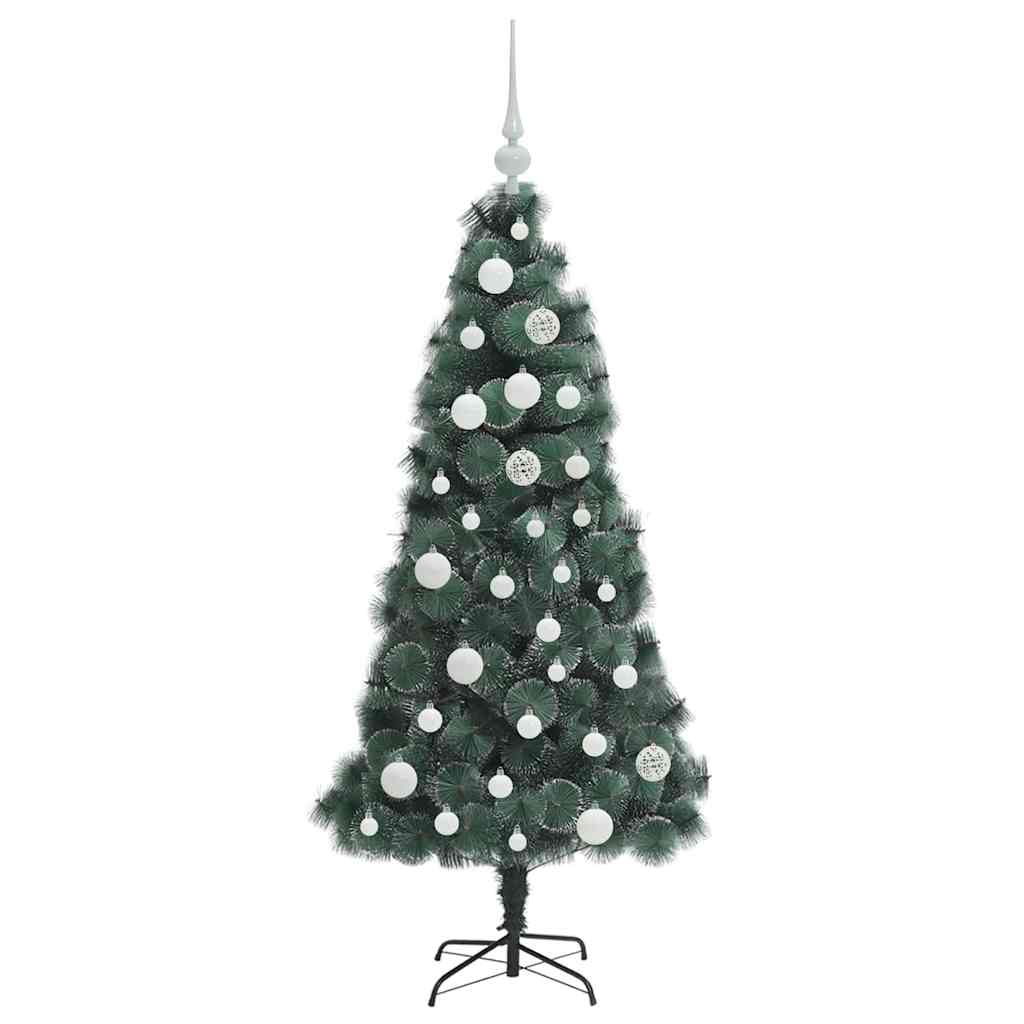 Albero di Natale artificiale pre-illuminato con set di palle 3396144