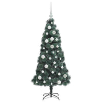 Albero di Natale artificiale pre-illuminato con set di palle 3396144