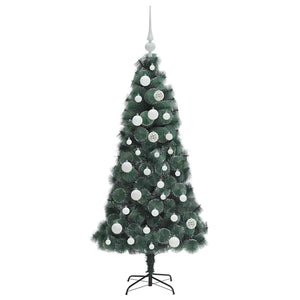 Albero di Natale artificiale pre-illuminato con set di palle 3396144