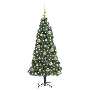 Albero di Natale artificiale preilluminato con set di palline 3396145