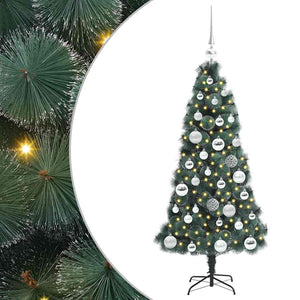 Albero di Natale artificiale pre-illuminato con set di palle-Albero Natalizio 590513