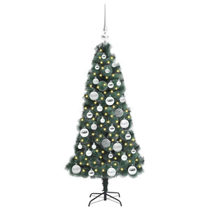 Albero di Natale artificiale pre-illuminato con set di palle 3396146