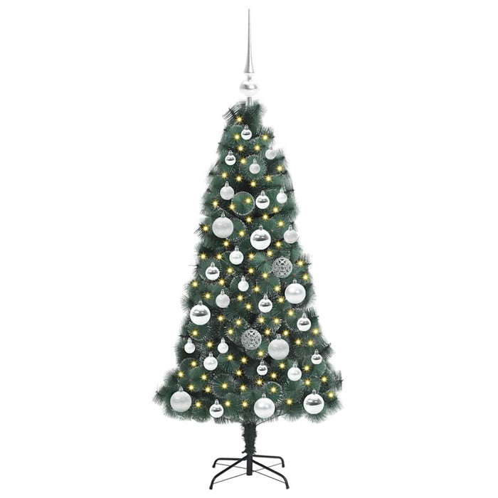 Albero di Natale artificiale pre-illuminato con set di palle 3396146