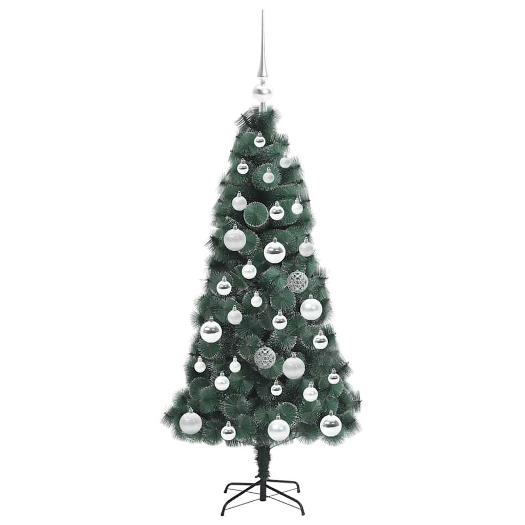 Albero di Natale artificiale pre-illuminato con set di palle 3396146