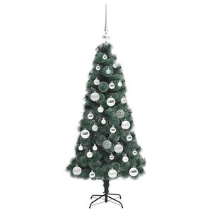 Albero di Natale artificiale pre-illuminato con set di palle 3396146