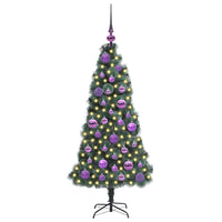 Albero di Natale artificiale pre-illuminato con set di palle-Albero Natalizio 781460