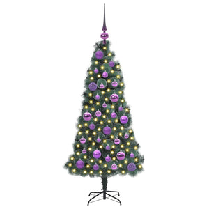 Albero di Natale artificiale pre-illuminato con set di palle 3396147