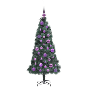 Albero di Natale artificiale pre-illuminato con set di palle 3396147
