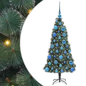 Albero di Natale artificiale pre-illuminato con set di palline 3396148