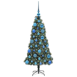 Albero di Natale artificiale pre-illuminato-Albero Natalizio con set di palline 580663