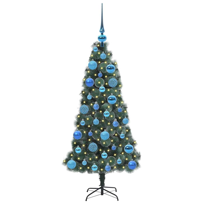 Albero di Natale artificiale pre-illuminato-Albero Natalizio con set di palline 580663
