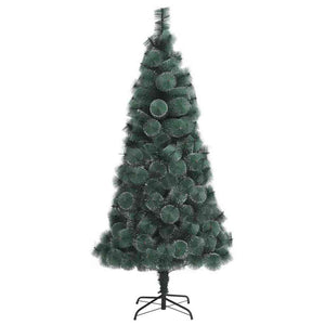 Albero di Natale Finto LED & Set di Palline Verde 150 cm PET 3396152