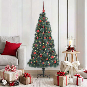 Albero di Natale artificiale pre-illuminato con set di palline 3396153