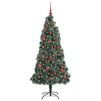 Albero di Natale artificiale pre-illuminato-Albero Natalizio con set di palline 561136