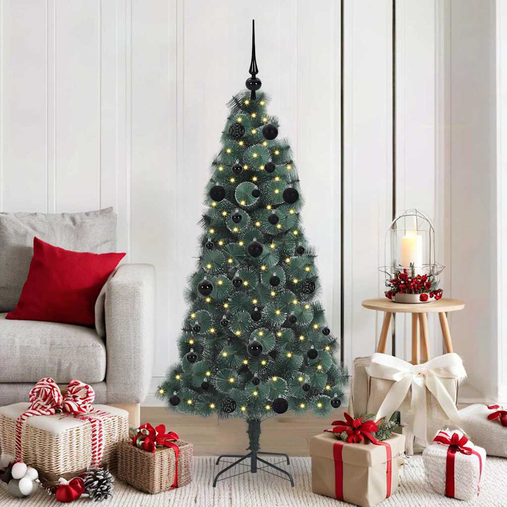 Albero di Natale artificiale pre-illuminato con set di palle 3396154