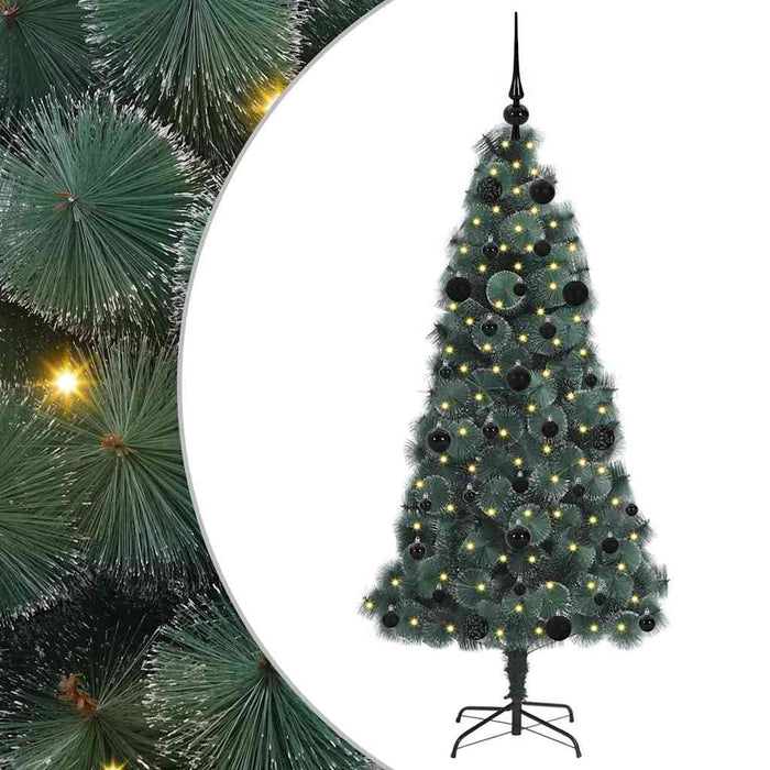 Albero di Natale artificiale pre-illuminato-Albero Natalizio con set di palle 700475