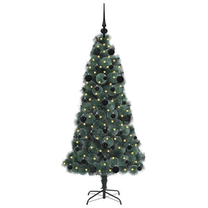 Albero di Natale artificiale pre-illuminato con set di palle 3396154