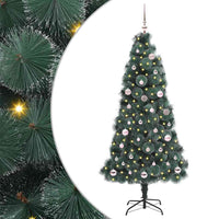 Albero di Natale artificiale pre-lit con set di palline 150 cm 3396155