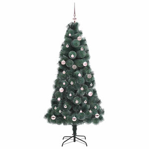 Albero di Natale artificiale pre-illuminato-Albero Natalizio con set di palline 150 cm