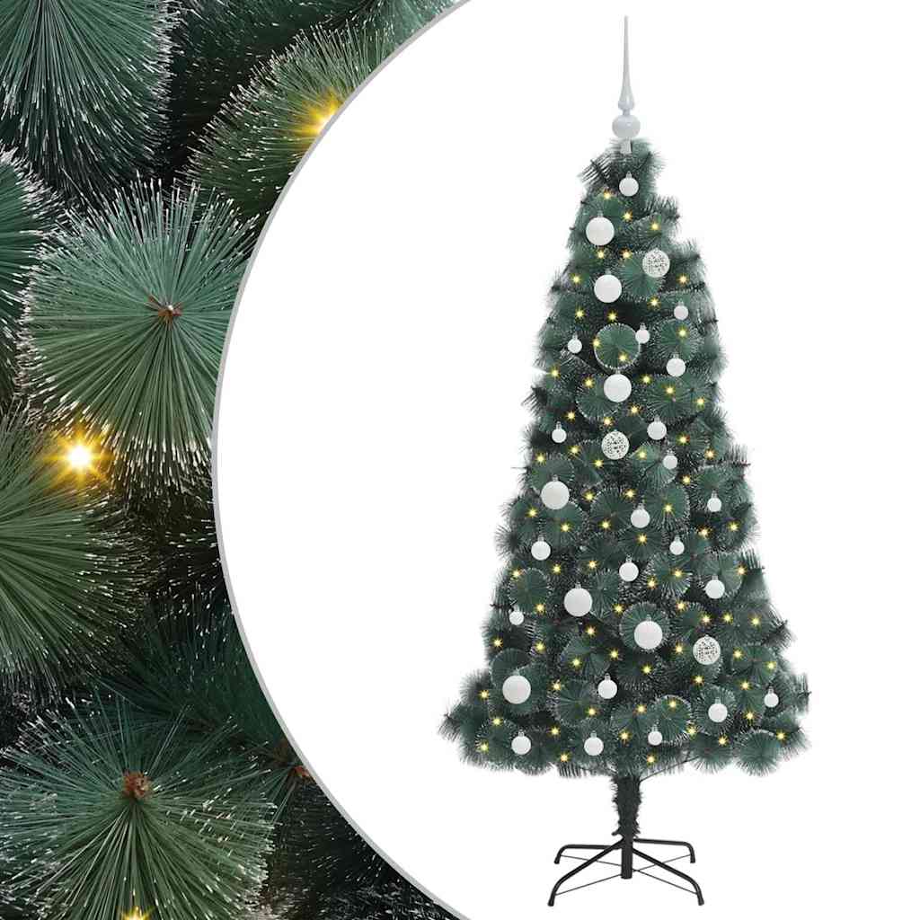 Albero di Natale artificiale pre-illuminato-Albero Natalizio con set di palline 717545