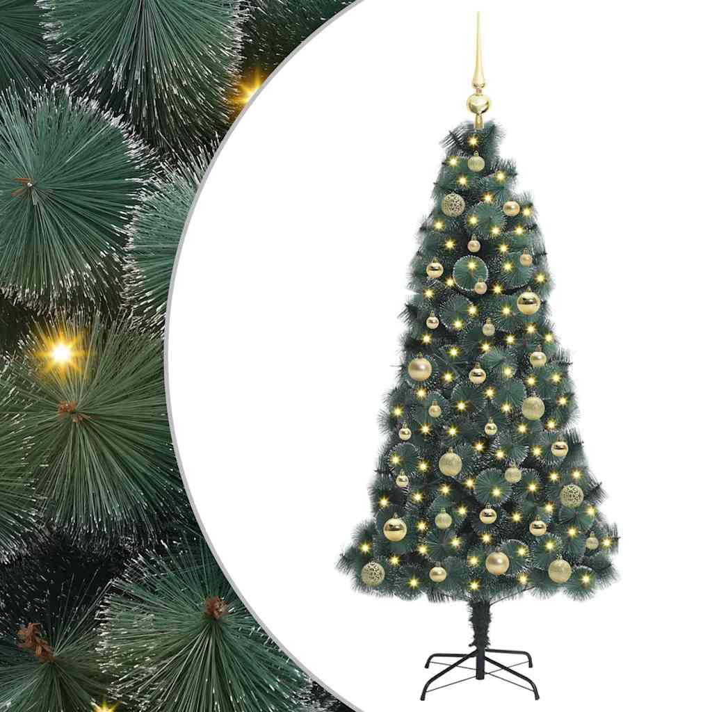 Albero di Natale artificiale preilluminato con set di palline 3396157