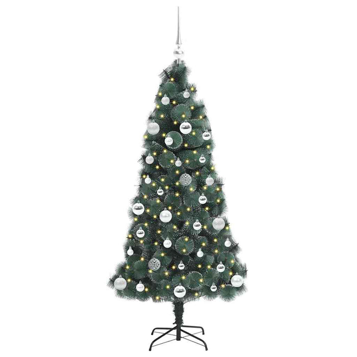 Albero di Natale artificiale pre-illuminato-Albero Natalizio con set di palline 327045