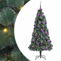 Albero di Natale artificiale preilluminato con set di palline 3396159