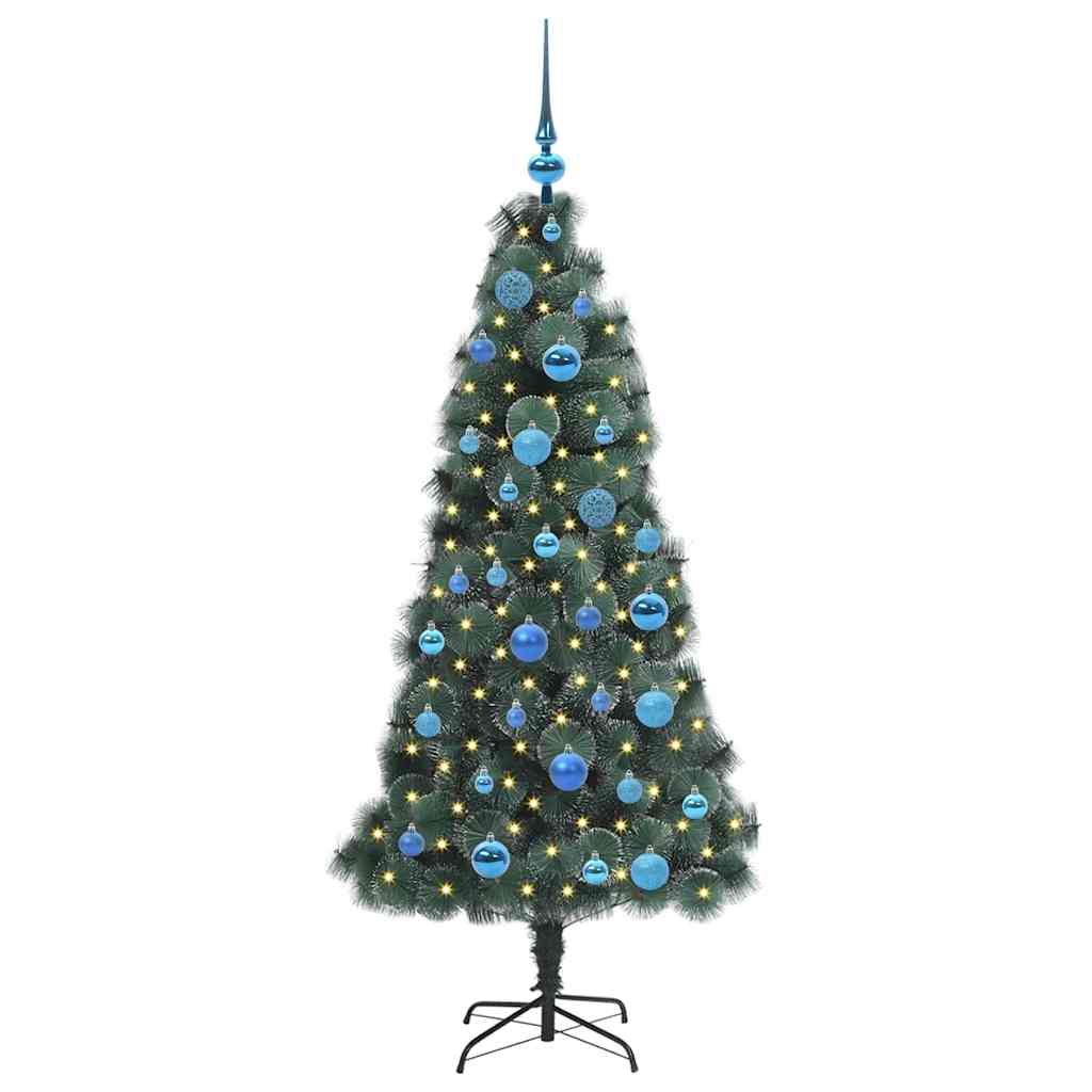 Albero di Natale artificiale preilluminato con set di palline 3396160