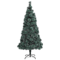 Set di Albero di Natale Artificiale LED & Palline Verde 180 cm PET 3396165