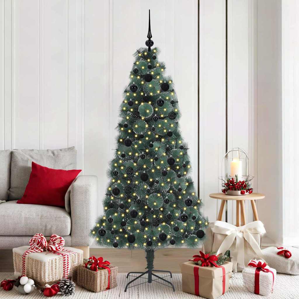 Albero di Natale artificiale pre-illuminato con set di palline 3396167
