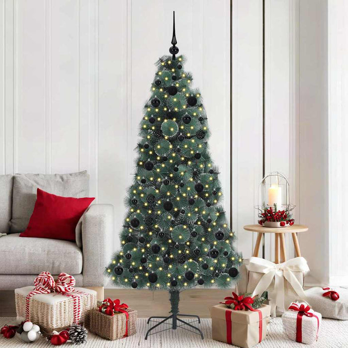 Albero di Natale artificiale pre-illuminato con set di palline 3396167