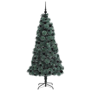 Albero di Natale artificiale pre-illuminato con set di palline 3396167