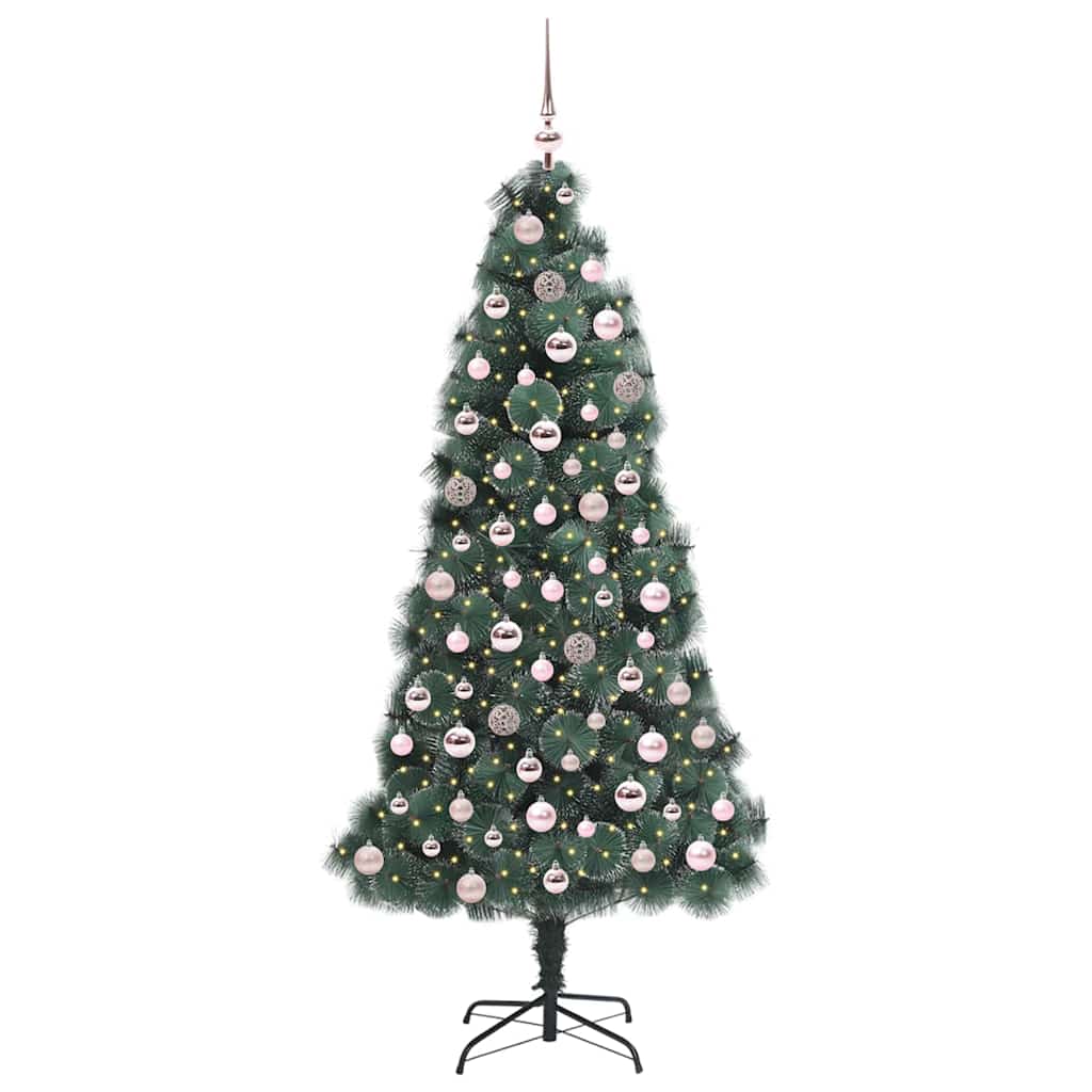 Albero di Natale artificiale pre-illuminato con set di palline 3396168
