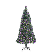 Albero di Natale artificiale preilluminato-Albero Natalizio con set di palline 759090