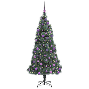 Albero di Natale artificiale preilluminato-Albero Natalizio con set di palline 759090
