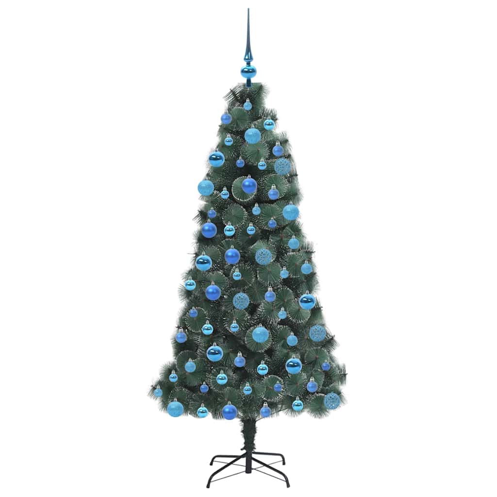 Albero di Natale artificiale preilluminato con set di palle 3396173