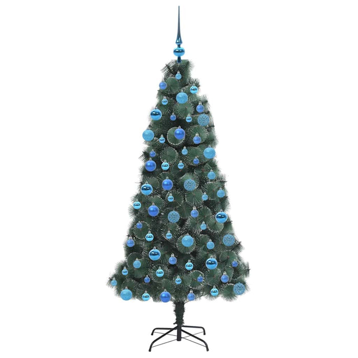 Albero di Natale artificiale preilluminato con set di palle 3396173