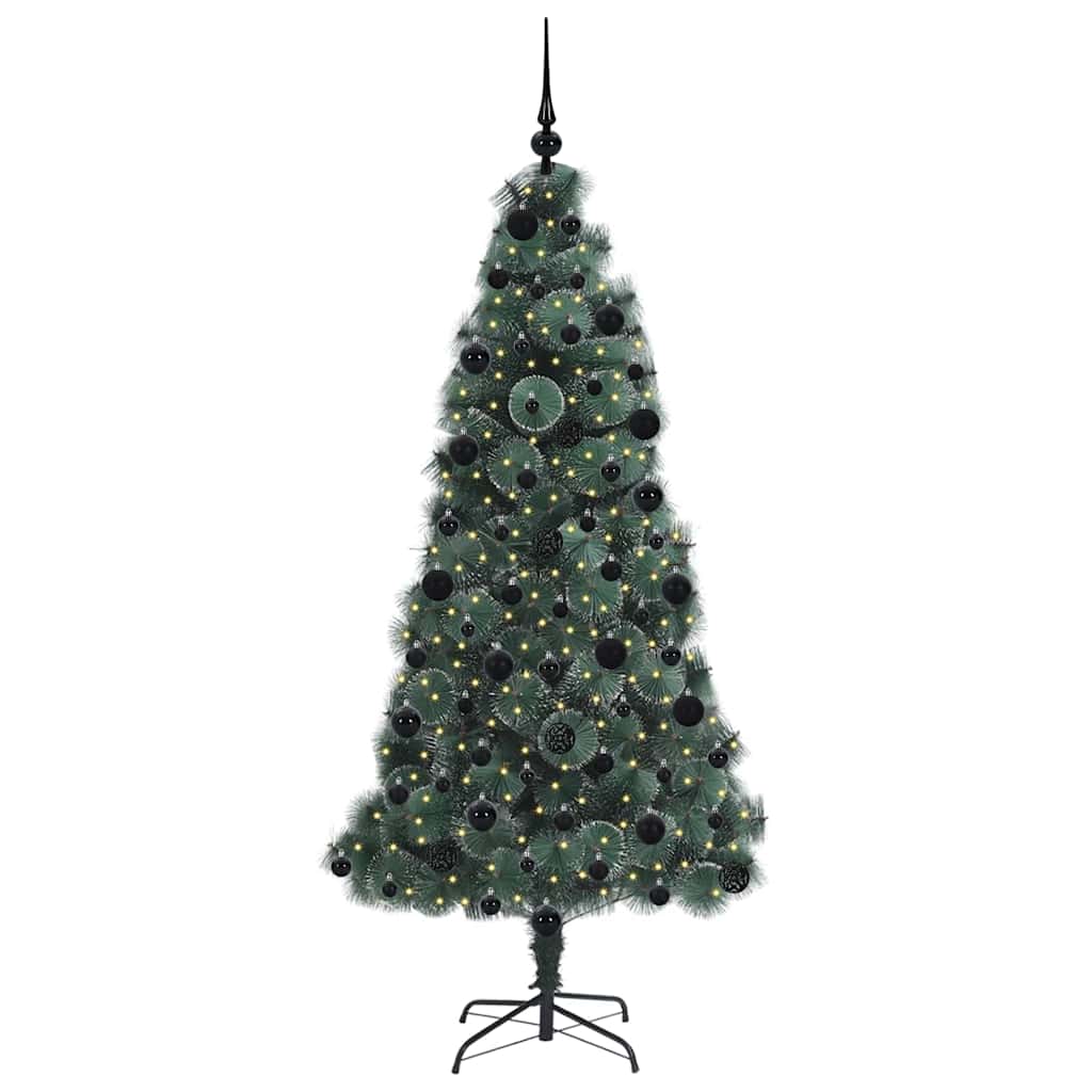 Albero di Natale artificiale preilluminato con set di palline 3396179
