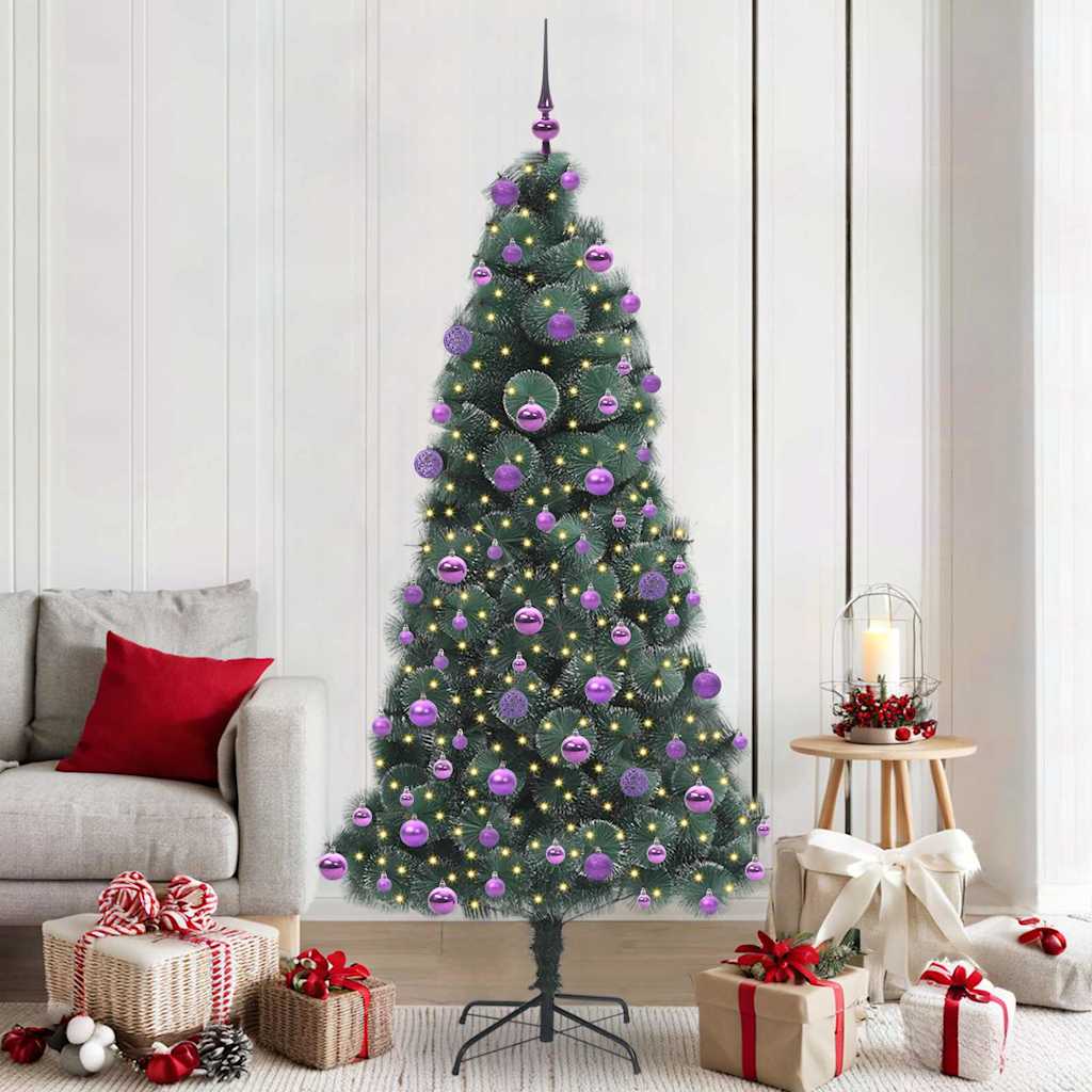 Albero di Natale artificiale pre-illuminato con set di palline 3396184