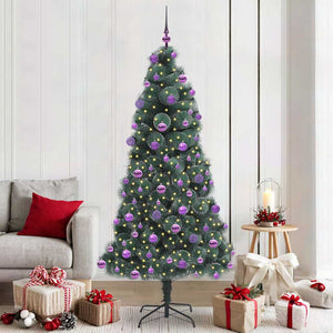 Albero di Natale artificiale pre-illuminato con set di palline 3396184