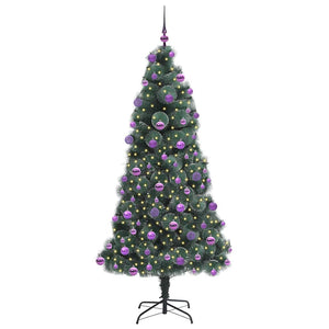Albero di Natale artificiale pre-illuminato-Albero Natalizio con set di palline 317727