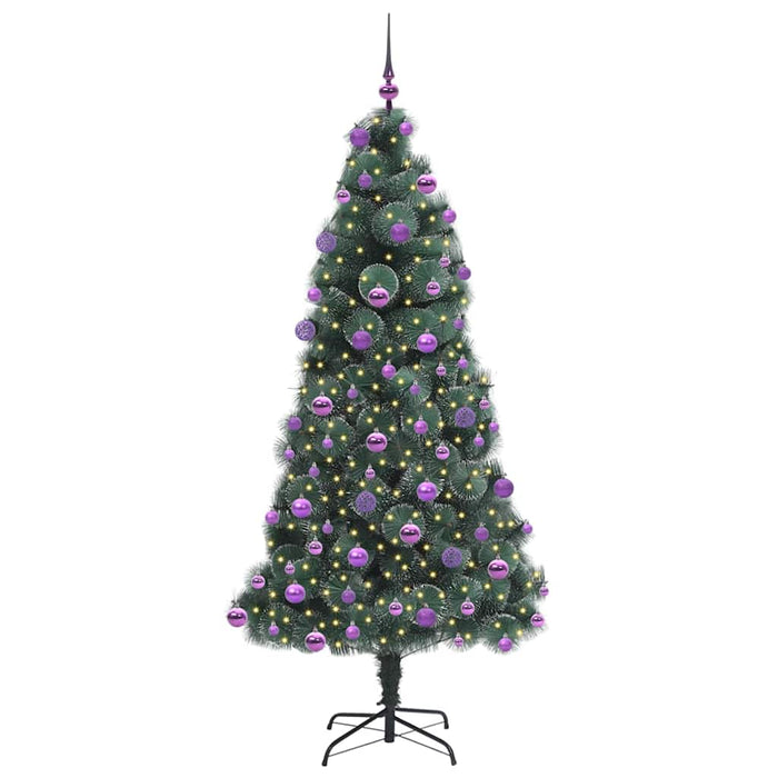 Albero di Natale artificiale pre-illuminato con set di palline 3396184