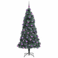 Albero di Natale artificiale pre-illuminato con set di palline 3396184