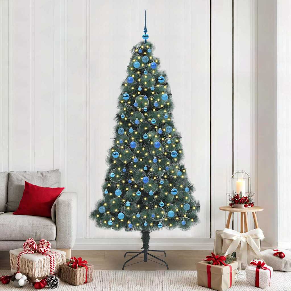 Albero di Natale artificiale pre-illuminato con set di palline 3396185