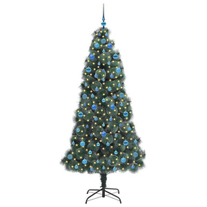 Albero di Natale artificiale pre-illuminato-Albero Natalizio con set di palline 712927