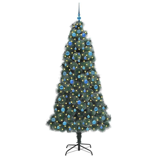 Albero di Natale artificiale pre-illuminato-Albero Natalizio con set di palline 712927