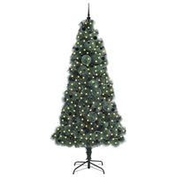 Albero di Natale artificiale pre-illuminato-Albero Natalizio con set di palline 884397