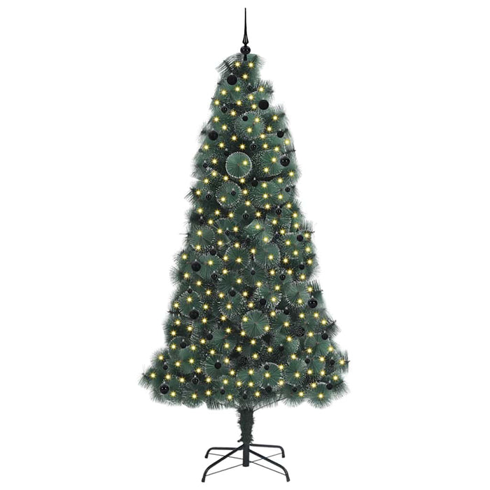 Albero di Natale artificiale pre-illuminato-Albero Natalizio con set di palline 884397