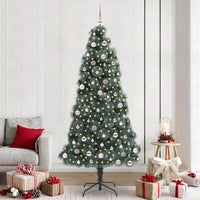 Albero di Natale artificiale illuminato pre-addobbato con set di palline 3396192